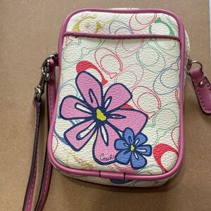 Coach Multicolor Floral Crossbody Bag